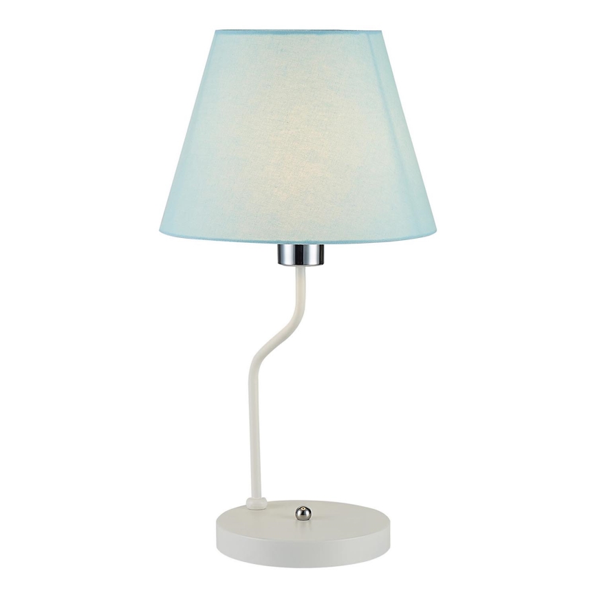 Lámpara de mesa YORK 1xE14/60W/230V blanco/azul