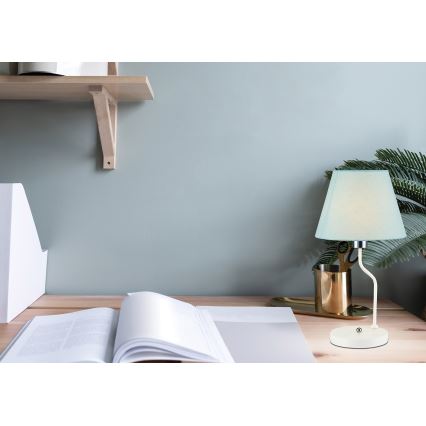 Lámpara de mesa YORK 1xE14/60W/230V blanco/azul