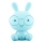 Lámpara de noche LED regulable infantil LED/2,5W conejo azul