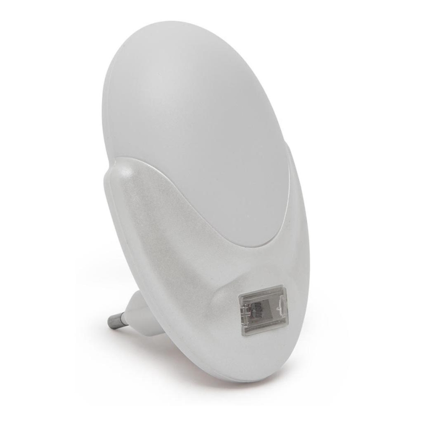 Lámpara de orientación LED con sensor crepuscular para toma LED/1W/230V