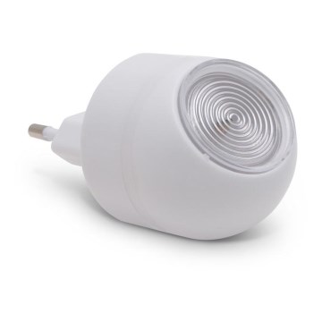 Lámpara de orientación LED con sensor crepuscular para toma LED/1W/230V