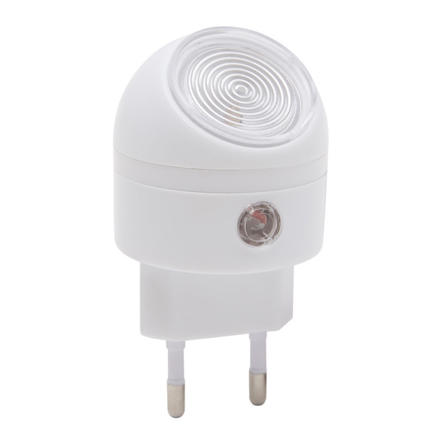 Lámpara de orientación LED con sensor crepuscular para toma LED/1W/230V