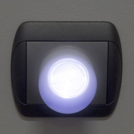 Lámpara de orientación LED con sensor crepuscular para toma LED/1W/230V