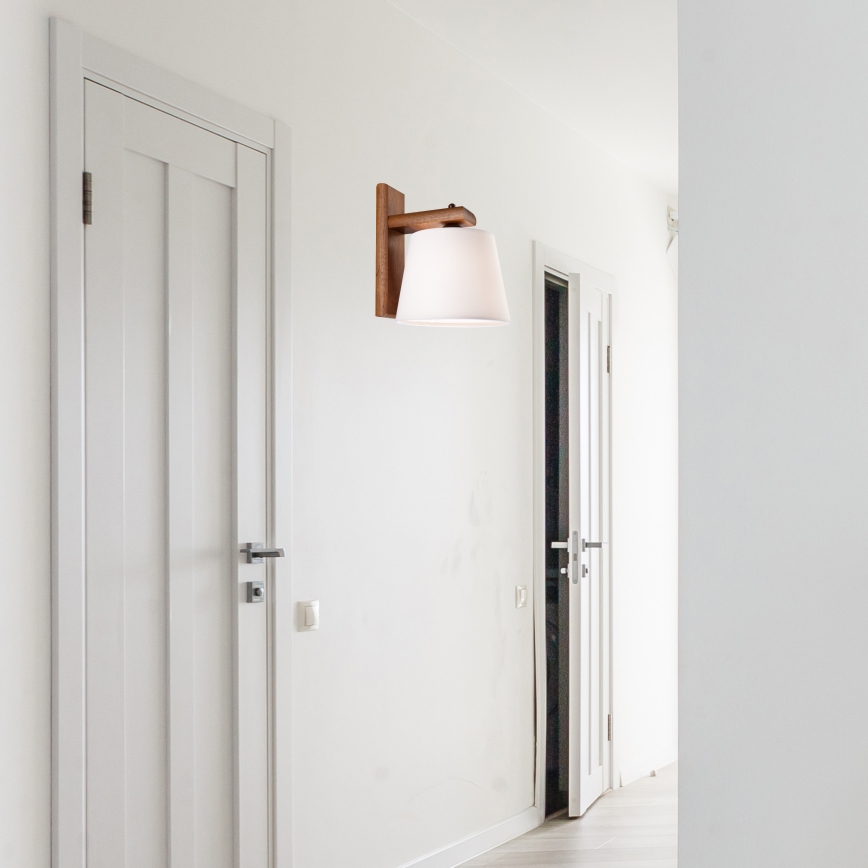 Lámpara de pared 1xE27/60W/230V roble