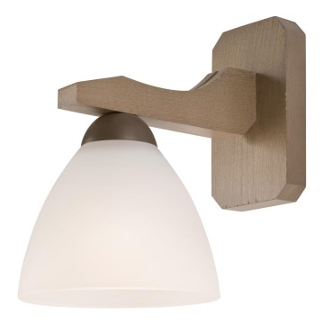 Lámpara de pared ADRIANO 1xE27/60W/230V haya