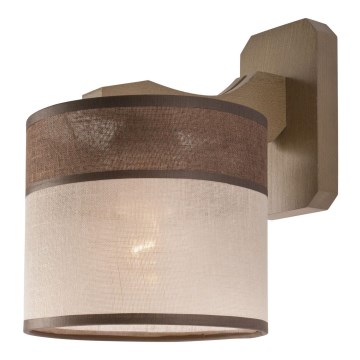Lámpara de pared ANDREA 1xE27/60W/230V haya