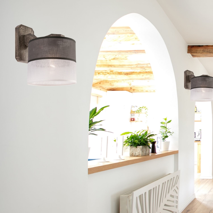 Lámpara de pared ANDREA 1xE27/60W/230V haya