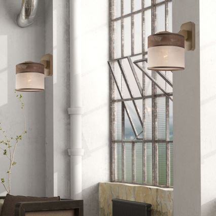 Lámpara de pared ANDREA 1xE27/60W/230V haya