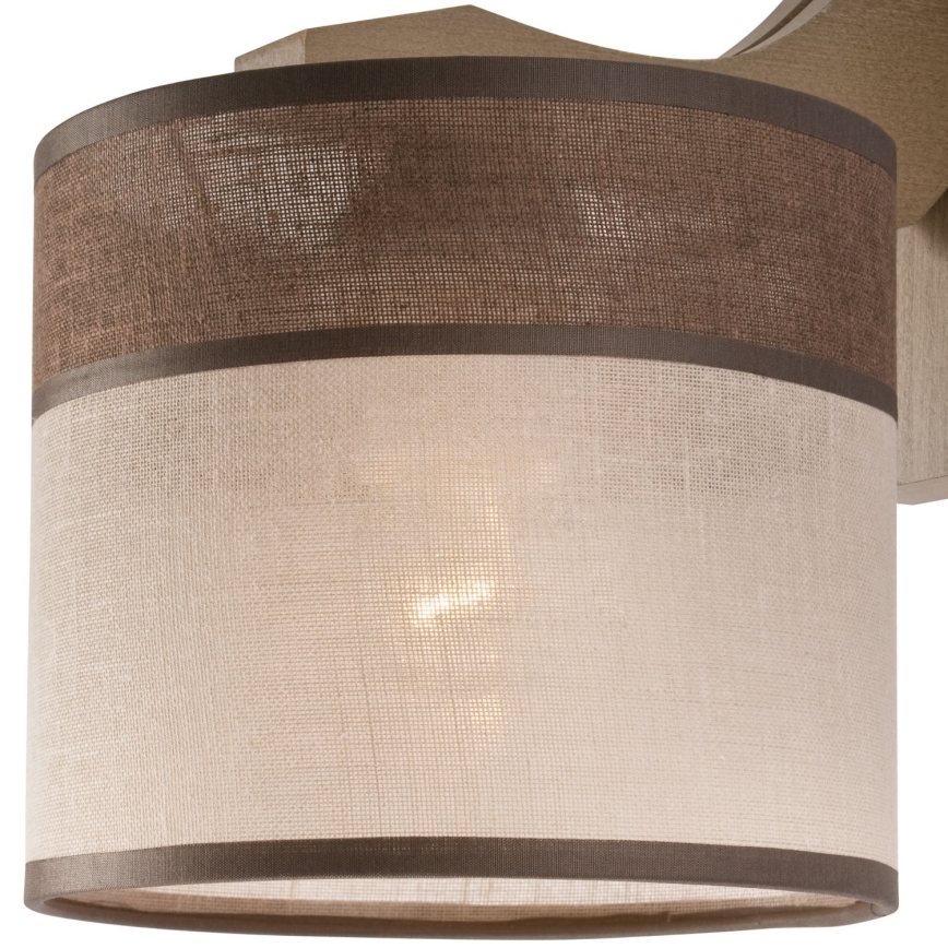 Lámpara de pared ANDREA 1xE27/60W/230V haya