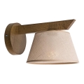 Lámpara de pared ANTONIO 1xE14/40W/230V haya