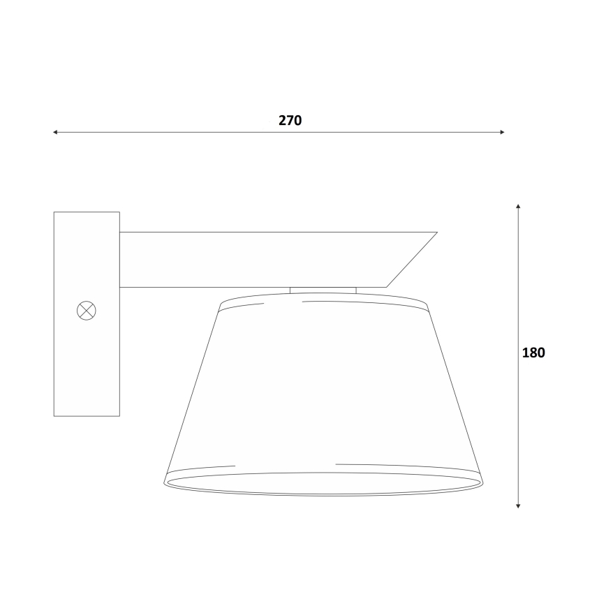 Lámpara de pared ANTONIO 1xE14/40W/230V haya