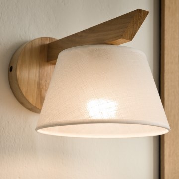 Lámpara de pared ANTONIO 1xE14/40W/230V roble