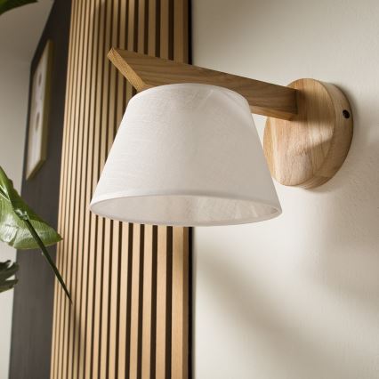 Lámpara de pared ANTONIO 1xE14/40W/230V roble