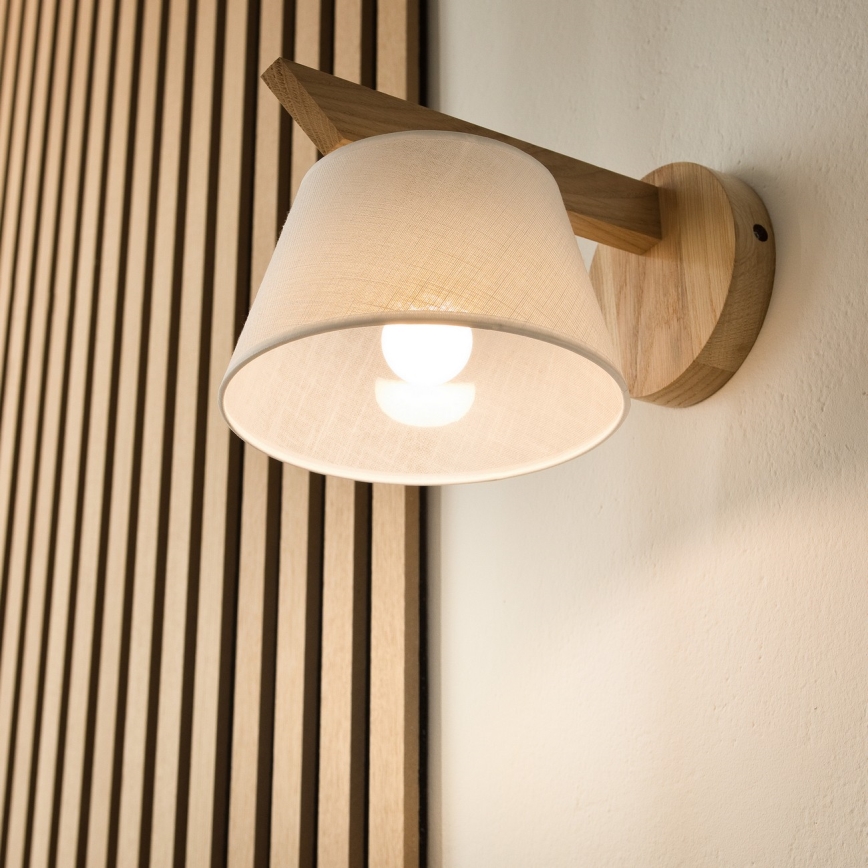 Lámpara de pared ANTONIO 1xE14/40W/230V roble