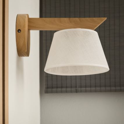 Lámpara de pared ANTONIO 1xE14/40W/230V roble