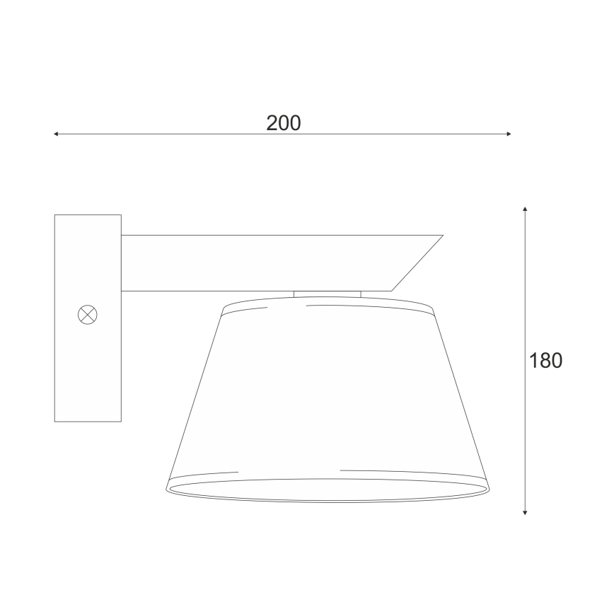 Lámpara de pared ANTONIO 1xE14/40W/230V roble