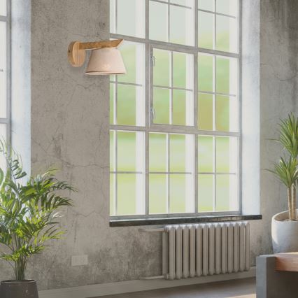 Lámpara de pared ANTONIO 1xE14/40W/230V roble