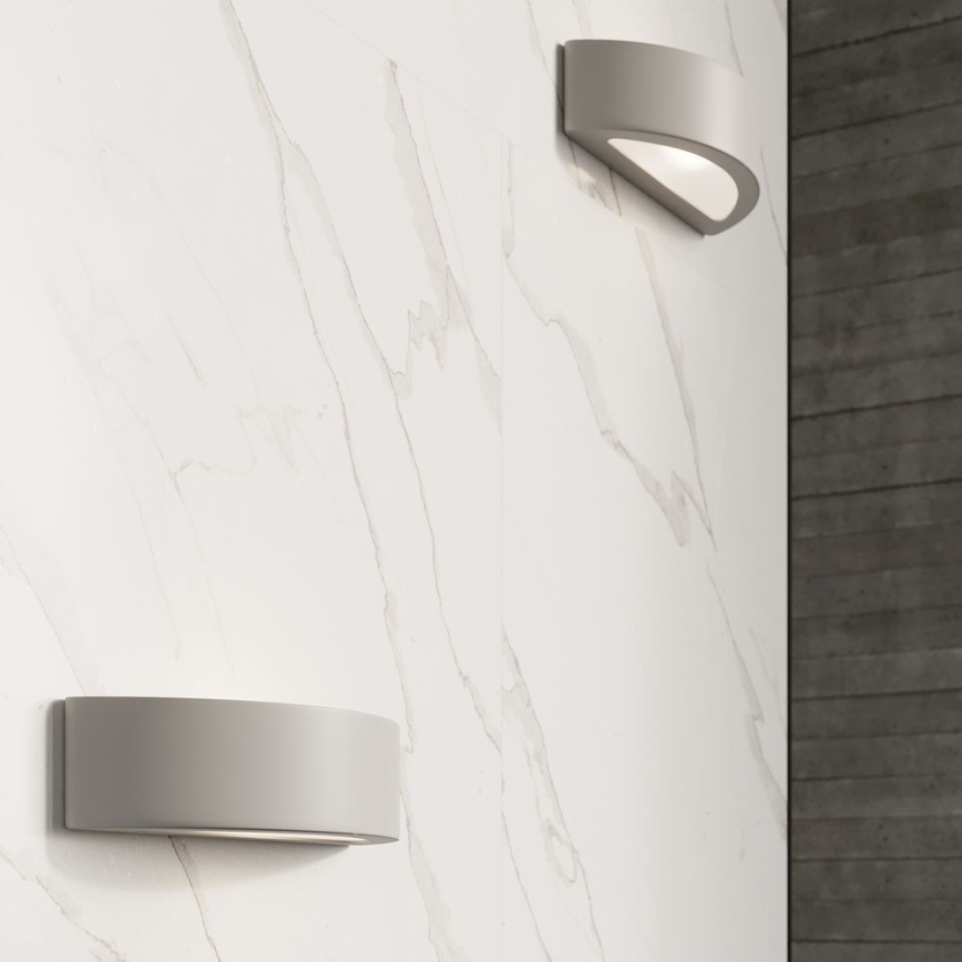 Lámpara de pared ATENA 1xE27/60W/230V gris