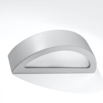 Lámpara de pared ATENA 1xE27/60W/230V gris