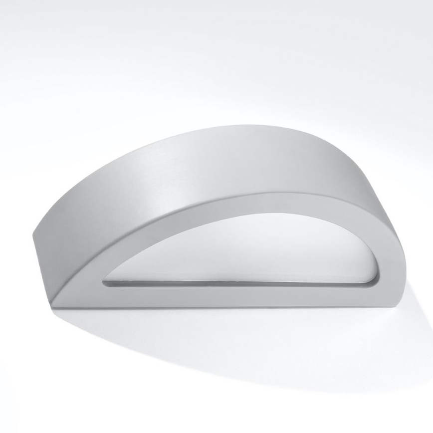 Lámpara de pared ATENA 1xE27/60W/230V gris