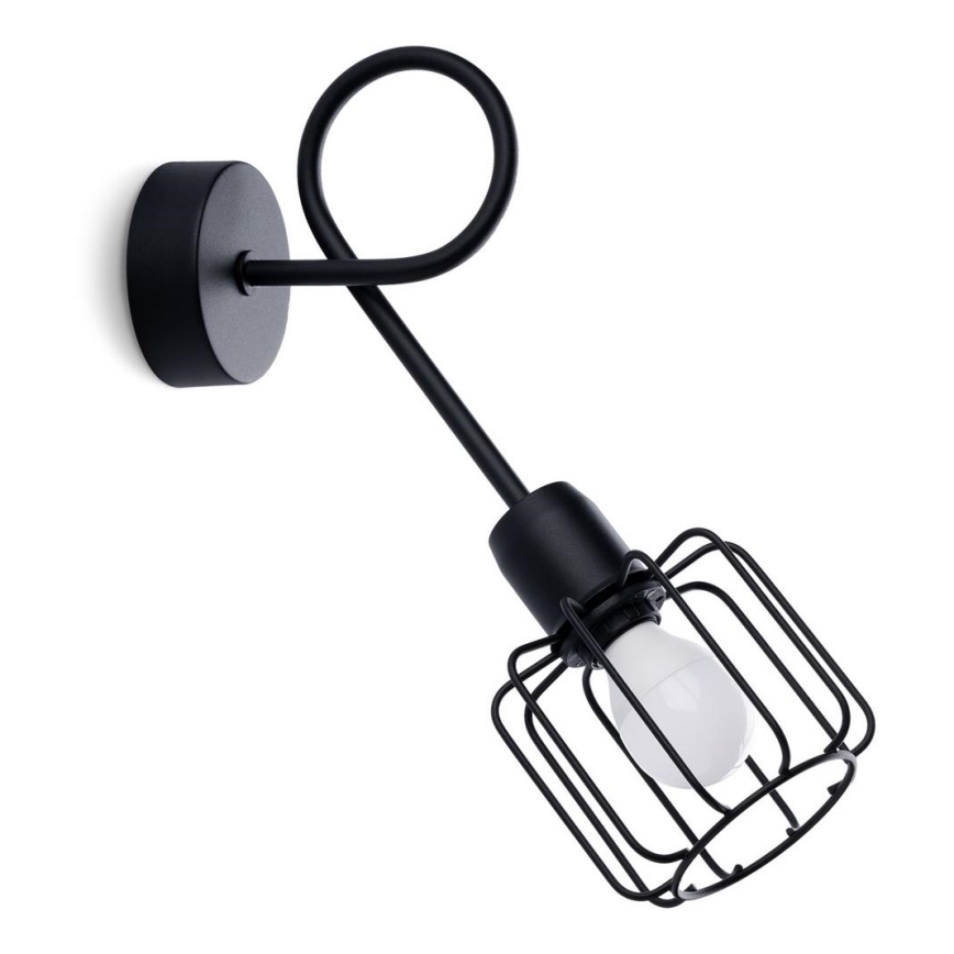 Lámpara de pared BELUCI 1xE14/40W/230V negra