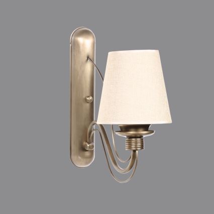 Lámpara de pared CLASSIC 1xE27/40W/230V bronce/beige