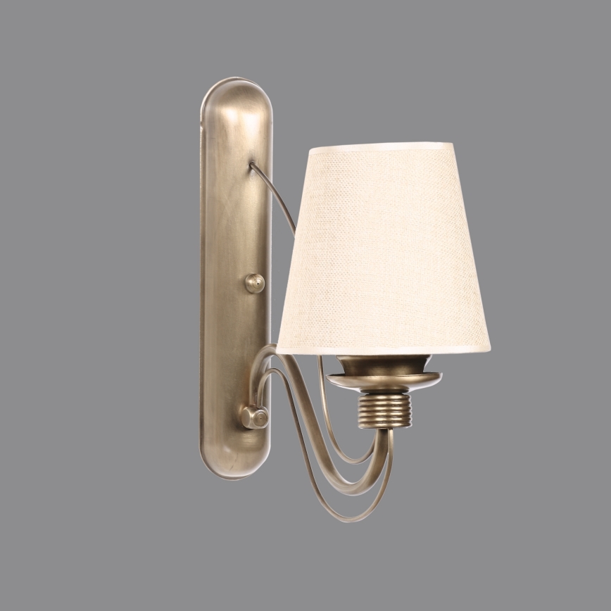 Lámpara de pared CLASSIC 1xE27/40W/230V bronce/beige