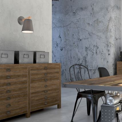 Lámpara de pared ELLIE 1xE27/60W/230V haya