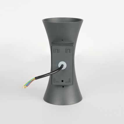 Lámpara de pared exterior LED BICON 10W/230V antracita IP44