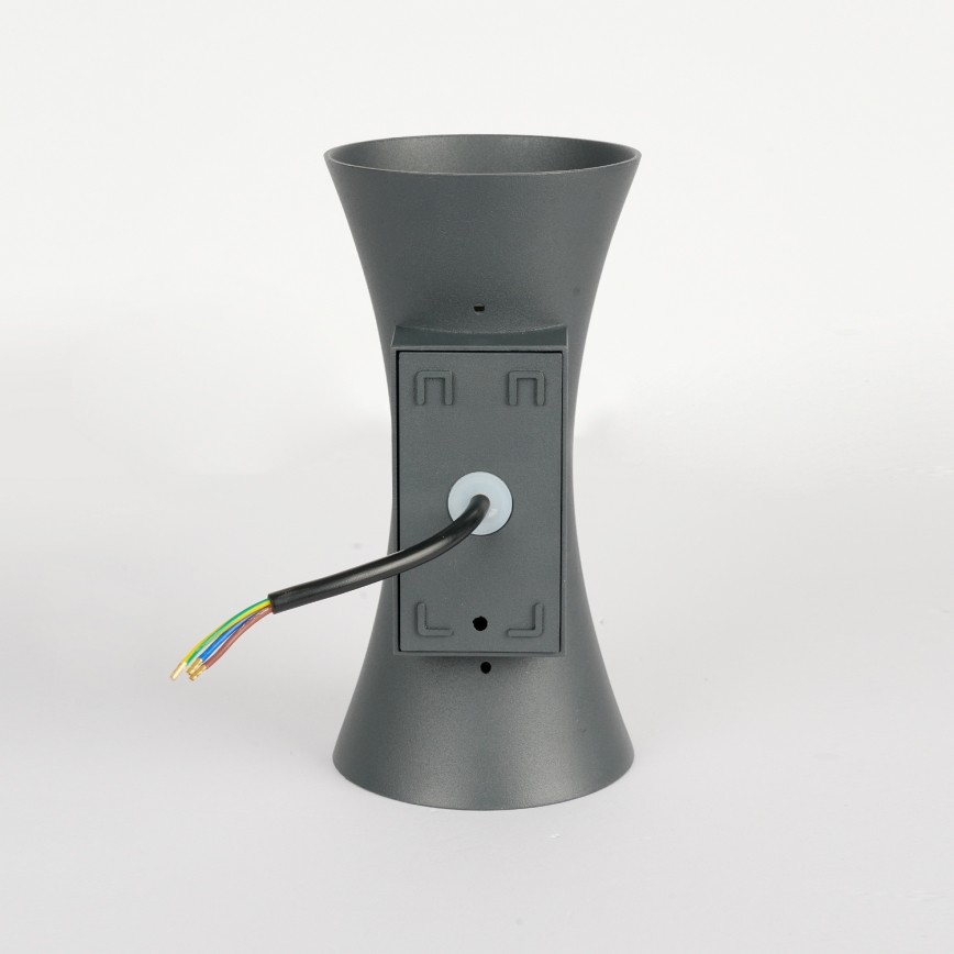 Lámpara de pared exterior LED BICON 10W/230V antracita IP44