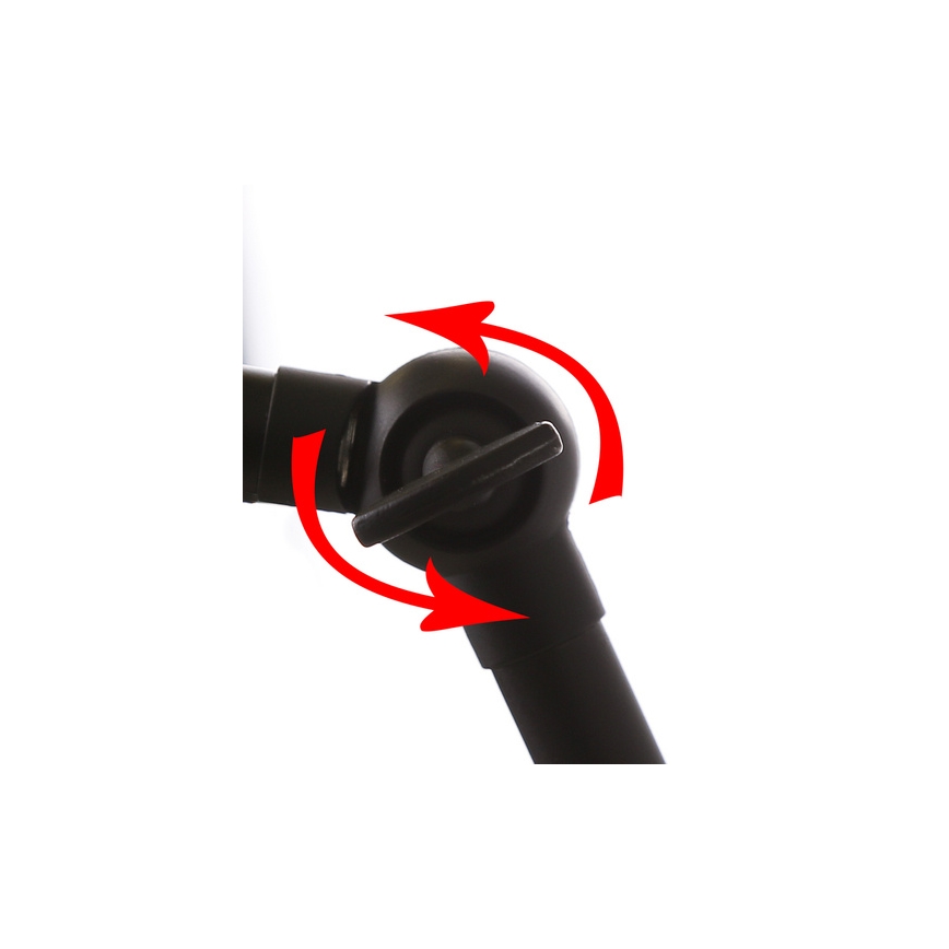 Lámpara de pared FUNDO 1xE27/40W/230V negra/dorada