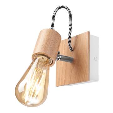 Lámpara de pared GUSTAVO 1xE27/60W/230V haya