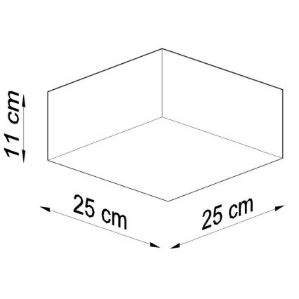 Lámpara de pared HORUS 1xE27/60W/230V negro