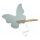 Lámpara de pared infantil LED con estante BUTTERFLY LED/5W/230V verde/madera,