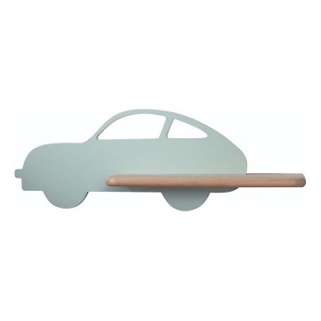 Lámpara de pared infantil LED con estante CAR LED/5W/230V verde/madera,