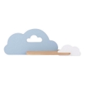 Lámpara de pared infantil LED con estante CLOUD LED/5W/230V azul/blanco,