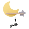 Lámpara de pared infantil LED con estante MOON LED/5W/230V,
