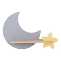 Lámpara de pared infantil LED con estante MOON LED/5W/230V,