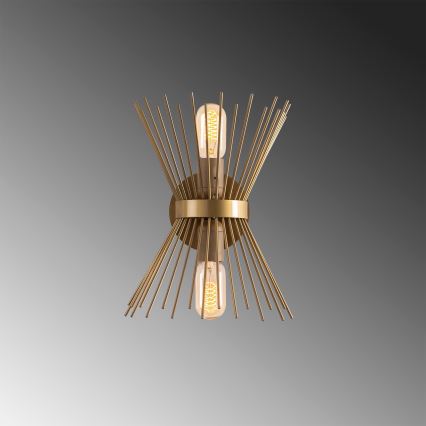 Lámpara de pared KIRPI 2xE27/40W/230V dorado