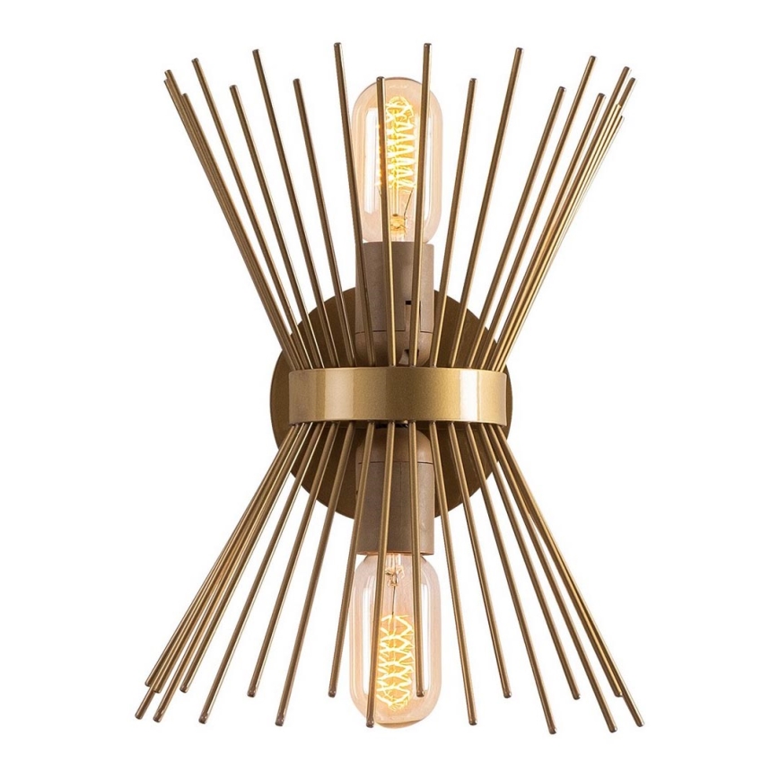 Lámpara de pared KIRPI 2xE27/40W/230V dorado