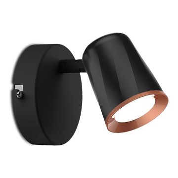 Lámpara de pared LED con foco LED/5W/230V 4000K negro