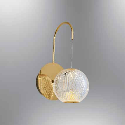 Lámpara de pared LED CREMONA LED/5W/230V 3000K dorada