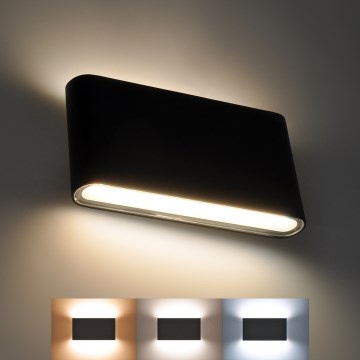 Lámpara de pared LED exterior MODENA LED/12W/230V 3000/4000/6000K IP54 negra