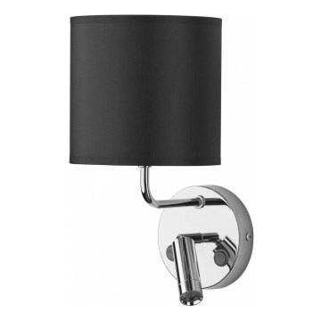 Lámpara de pared LED FIORENZO 1xE27/60W/230V + LED/3W