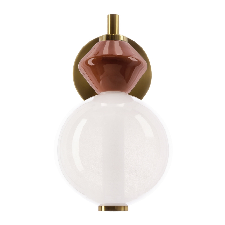 Lámpara de pared LED FLORES LED/7W/230V dorada/marrón