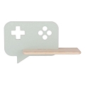 Lámpara de pared LED infantil con estante CONSOLE LED/5W/230V verde,