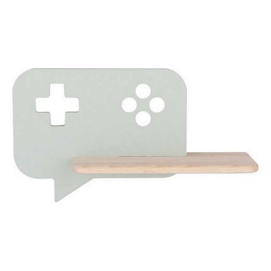 Lámpara de pared LED infantil con estante CONSOLE LED/5W/230V verde,