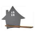Lámpara de pared LED infantil con estante HOUSE LED/4W/230V gris/madera,