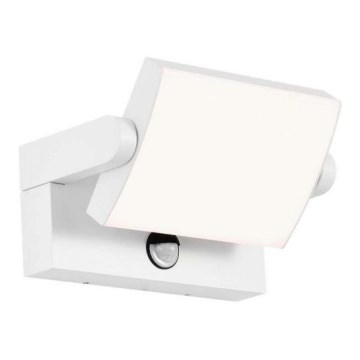 Lámpara de pared LED para exterior con sensor LED/17W/230V 3000K IP65 blanca