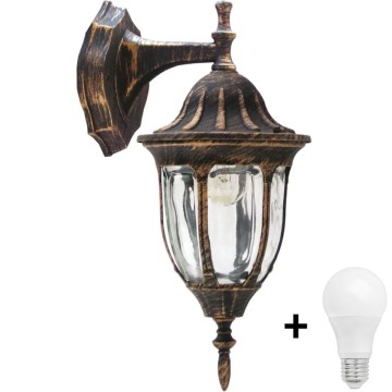 Lámpara de pared LED para exterior FLORENCJA 1xE27/10W/230V IP43